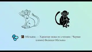 Обезьяна — Характер знака по стихиям / Черная (синяя) Водяная Обезьяна 🐒 💦 | Китайский гороскоп