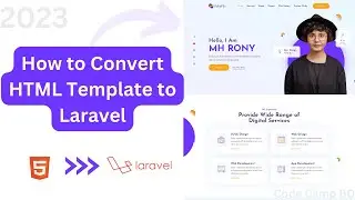 How to Convert HTML Template to Laravel || Laravel Advance Course  #laravel #code_camp_bd #php