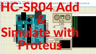 Simulation of Ultrasonic sensor HC SR04 in Proteus