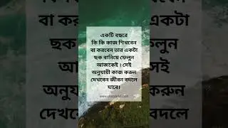 একটি বছরে কি কি কাজ শিখবেন বা করবেন তার একটা #motivation #bangla #shorts #shortsvideo