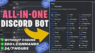 Make 500+ Slash Commands All in One Discord Bot  Without Coding in 2023  | 24/7 Online | Free Source