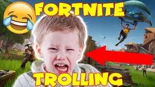 Angry kid rage quits (Fortnite Battle Royale Trolling)