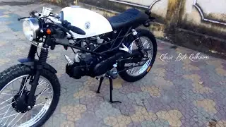 Honda WIN 100cc Cafe Racer - Exhaust Sound Test