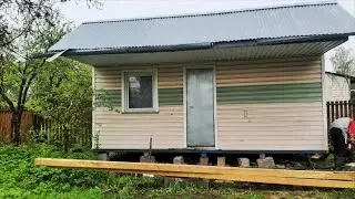 Домик ставим на СВАИ!/ Ремонт в спальне/ Ставим новую кухню/9 мая-град, дождь, снег