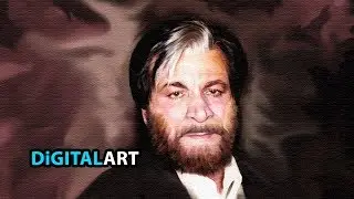 A Tribute to Mr. Kader Khan # How to make easy Digital Paint effect using smudge tool 