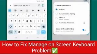 How to fix on screen keyboard problem 2024 | manage on screen keyboard problem solved 2024