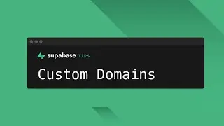 How to setup custom domains in your Supabase projects - SupabaseTips