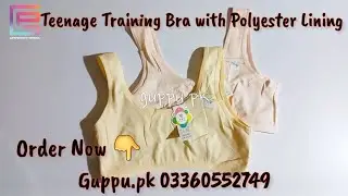 Teenage Training Bra for Girls - Cotton Blend with Padded Front | First Bra for Beginners