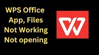 How to Fix WPS Office App Not opening any files not working || WPS Office Cannot open my files