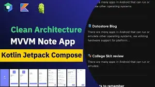 Create Clean Architecture Note App (MVVM / CRUD / Jetpack Compose) - Android Studio Tutorial