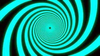 Blue-Green SPIRAL. Video Loop