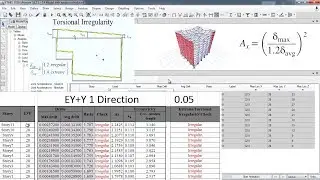 CSI ETABS - 10 - Torsion Irregularity check | Part 2