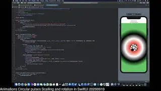 Animations Circular pulses Scalling and rotation in SwiftUI 20200919