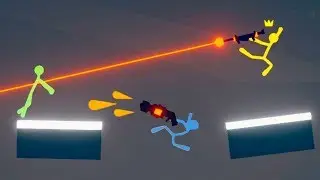 НОВЫЕ МОЩНЫЕ ПУШКИ ПРОТИВ МАЛЕНЬКИХ ЧЕЛОВЕЧКОВ В STICK FIGHT THE GAME!!
