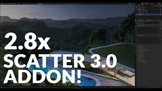 BLENDER 2.8x - SCATTER ADDON 3.0 - BEST SCATTER TOOL EVER!💖