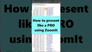 🔳How to present like a PRO using ZoomIt #shorts