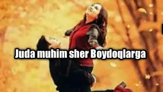 Boydoqlar uchun maxsus sher