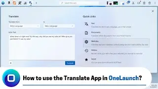 How to use the Translate App in OneLaunch (2022 Edition)