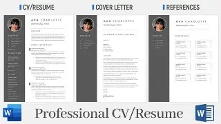 How to Create a CV For Free in MS Word | Best Resume Template 2024