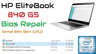 Fix Your Original Bios | HP EliteBook 840 G5 Bios Repair (Intel i7-8650U CPU)