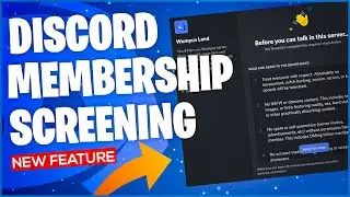 Discord Membership Screening - New Feature | Setup NEW Rules For Servers