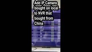 How to add IP Camera buy in local to NVR that bought from China English sub