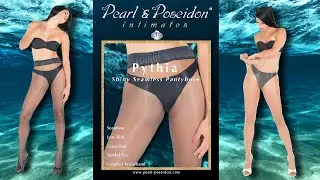 Pythia Sheer Seamless Shiny Pantyhose by Pearl & Poseidon