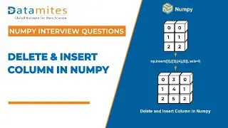 Numpy Delete function and Insert function | Python Numpy Tutorial