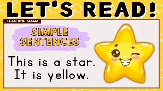 LET'S READ! | PRACTICE READING ENGLISH | SIGHT WORDS SENTENCES | LEARN TO READ | TEACHING MAMA