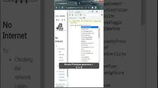 Hack google chrome Dinosaur game | Dinosaur game hack inspect | dinosaur game console