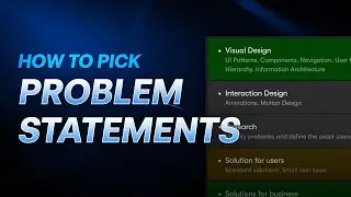 How to PICK PROBLEM STATEMENTS for your PORTFOLIO!