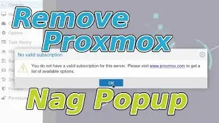 Removing Proxmox Subscription Nag Screen