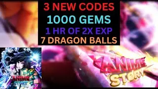 [3 CODES] *UPDATE 4* *FREE GEMS* ALL WORKING IN ANIME STORY NOVEMBER 2022! Roblox.