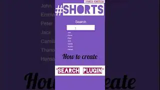 🌀Search plugin with javascript array 