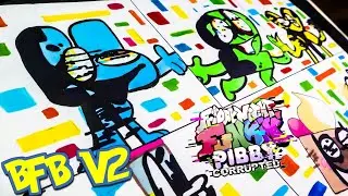 Dibujo FNF Battle for Friday Night Disaster by Pibby | drawing fnf battle for friday night disaster