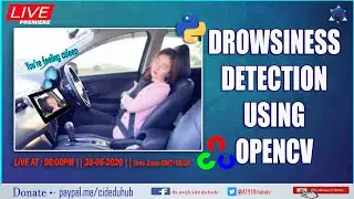 Drowsiness detection || Useful for car drivers || Make sleep detection system with python || CID