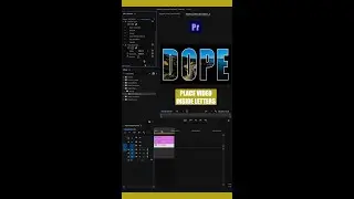 Video Inside Text - Short Adobe Premiere Pro Tutorial (Track Matte Effect)