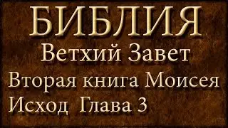 Библия.Ветхий завет.Вторая книга Моисея Исход.Глава 3.