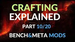 How To Craft in Path of Exile - Crafting Explained for Beginners Part 10 - Bench Craft and Meta Mods