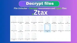 Unveiling the Secrets of Decrypting Ransomware -  .Ztax - Dharma Family #recovery #ransomware