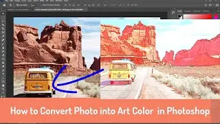 How to Convert Photo into Art Color  in Photoshop