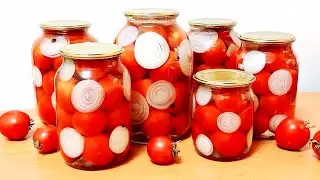 AWESOME tomato RECIPE for winter! THE MOST DELICIOUS marinade for any jar! SWEET tomatoes for winter
