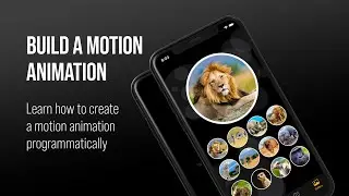 Learn how to create a motion animation programmatically with SwiftUI framework using  Xcode