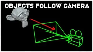 Make objects or planes follow camera | Blender tips