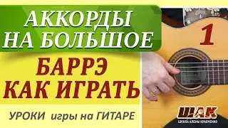 1. Уроки гитары для начинающих. Вычисляем аккорды по всему грифу