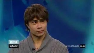 Alexander Rybak 10.12.2009 - interview Norwegian TV - eng subs