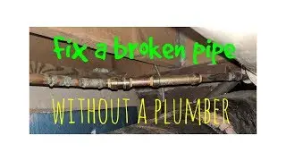 How to fix a ruptured pipe without a plumber