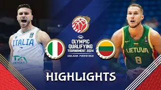 Lithuania 🇱🇹 too strong for Italy 🇮🇹 in Semi-Finals | Highlights | FIBA OQT 2024 Puerto Rico