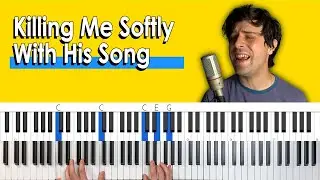 How To Play "Killing Me Softly With His Song" [Piano Chords Tutorial] + lower key!