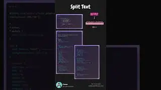 Text Split Effect using CSS | Split Text using HTML and CSS
